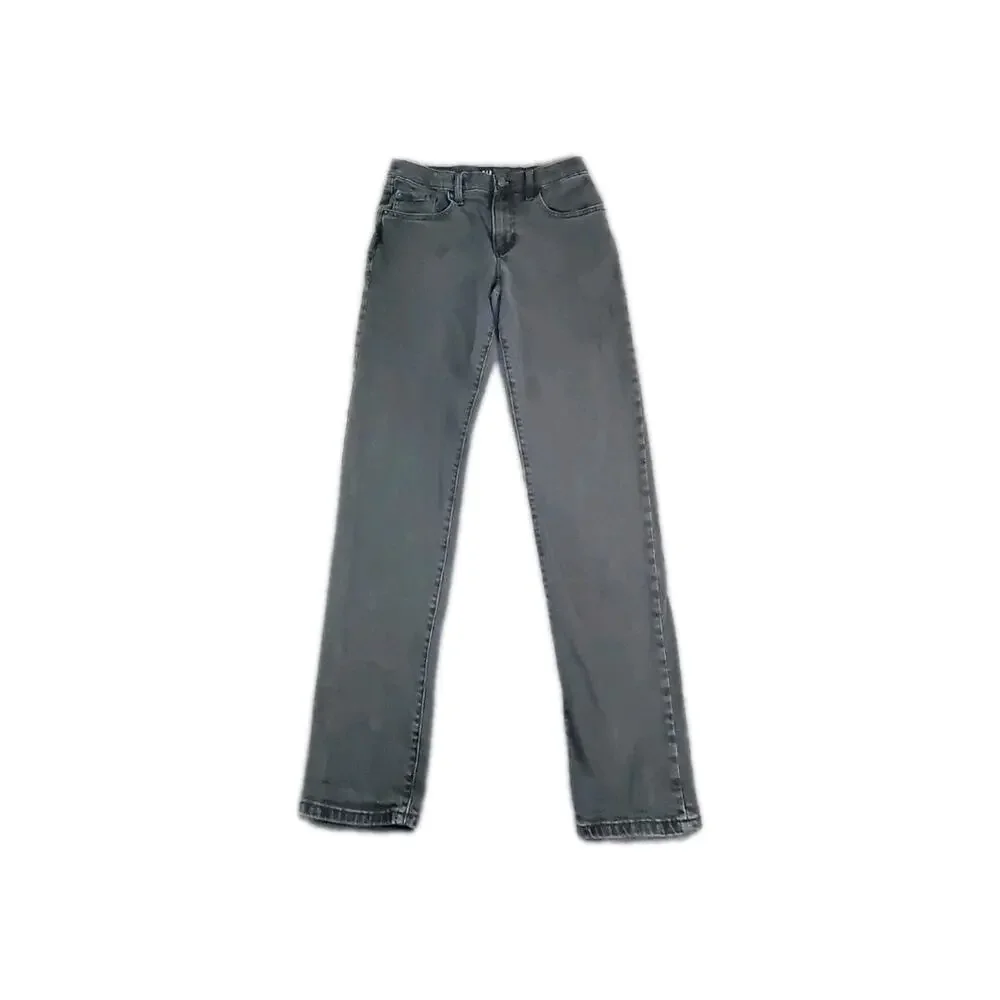Gap Kids Solid Slim Taper Sz 16 Jeans Girls Denim Black Jeans C25
